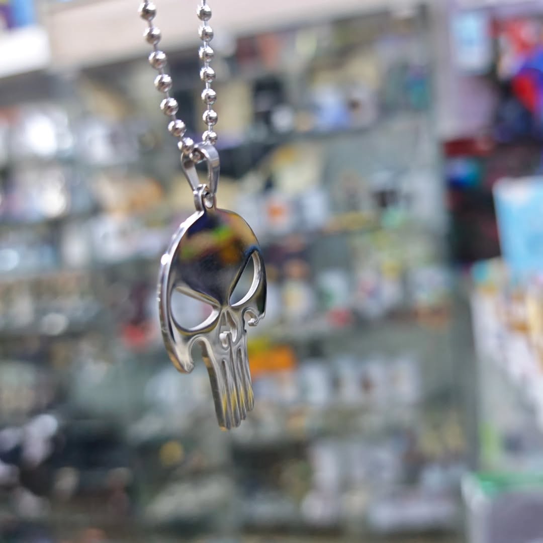 The Punisher Necklace - alternate view