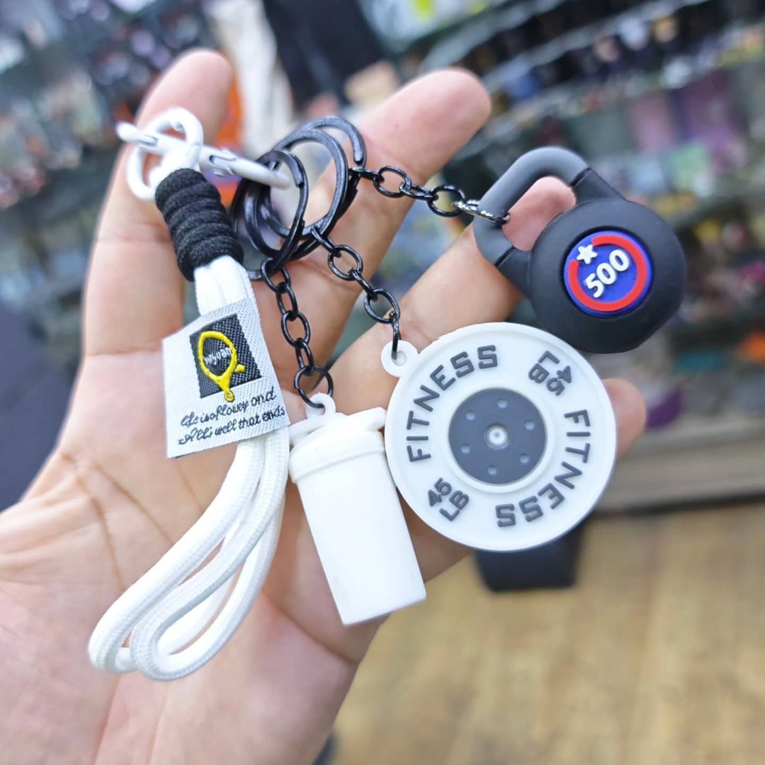 Bodybuilding Keychain - alternate view