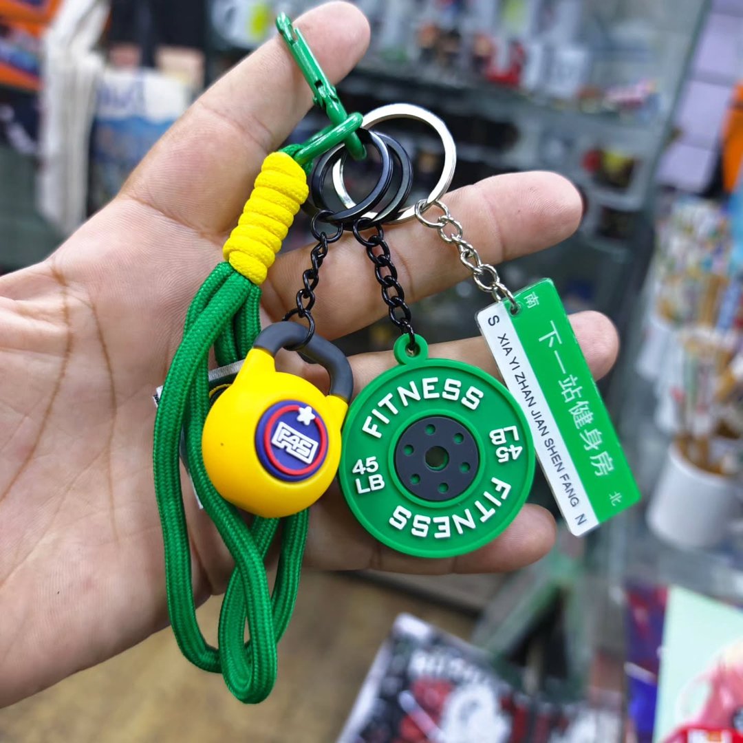 Bodybuilding Keychain - alternate view