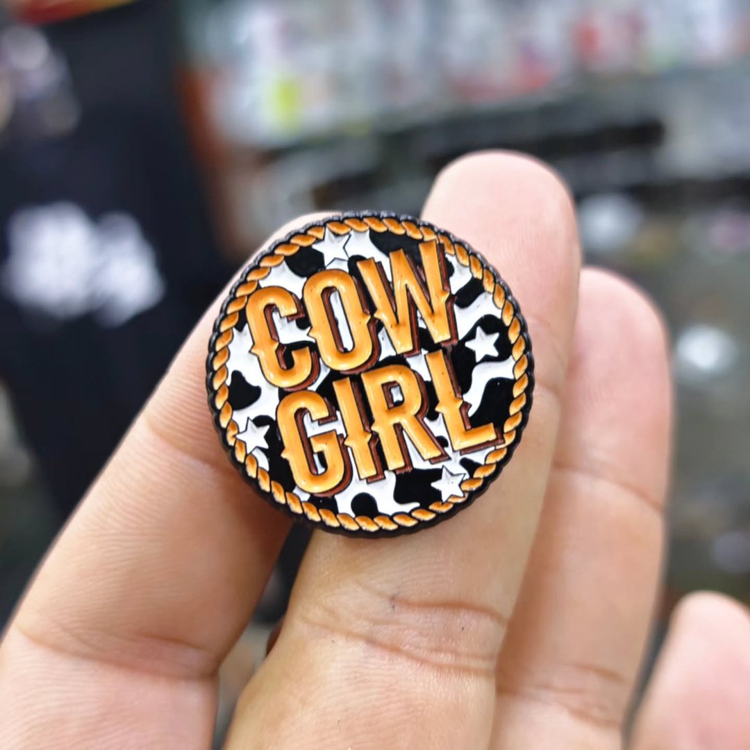 Cow Girl Pins - alternate view