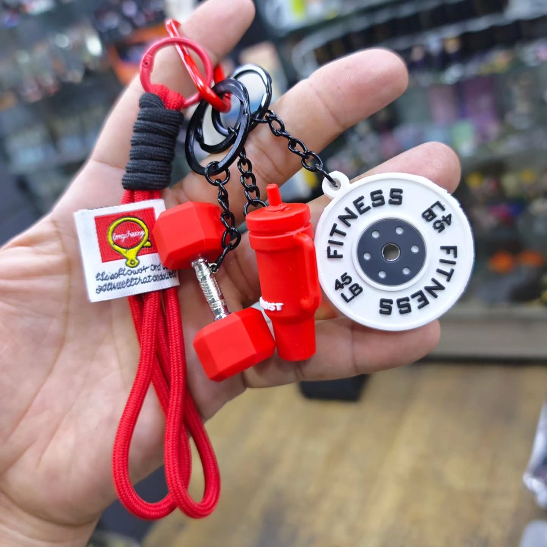 Bodybuilding Keychain - alternate view