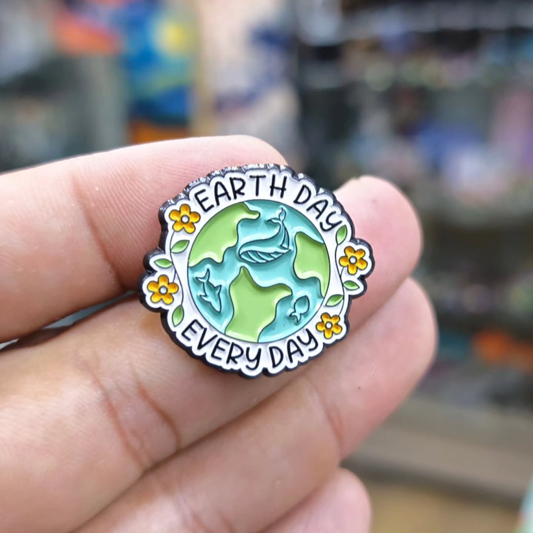 Earth Day Every Day Pins - alternate view