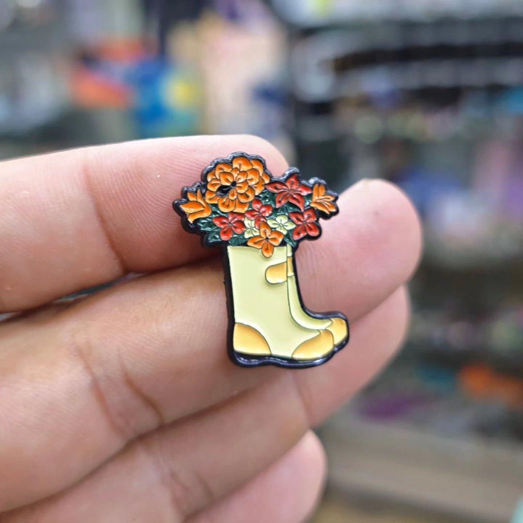Flower Boot Pins - alternate view