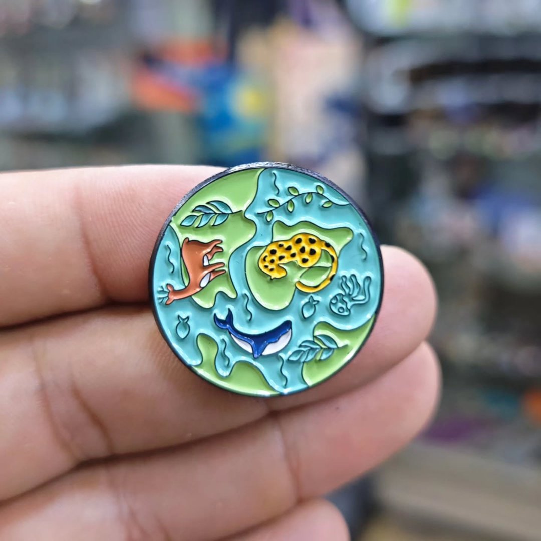 Earth Animal Pins - alternate view