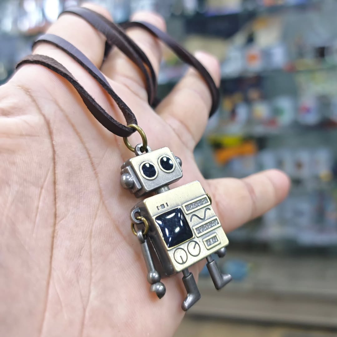Robot Necklace - alternate view
