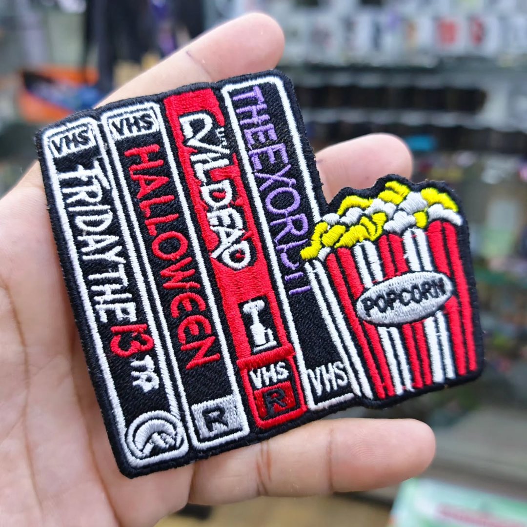Patch Embroidery Popcorn Movie 105 x 90 MM - alternate view