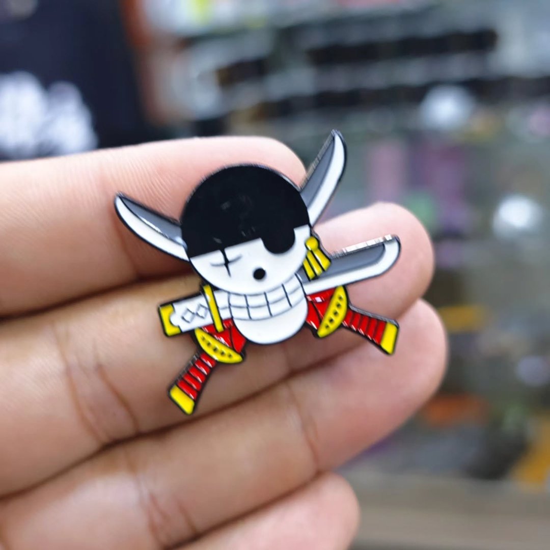 One Piece Zoro Pins - alternate view