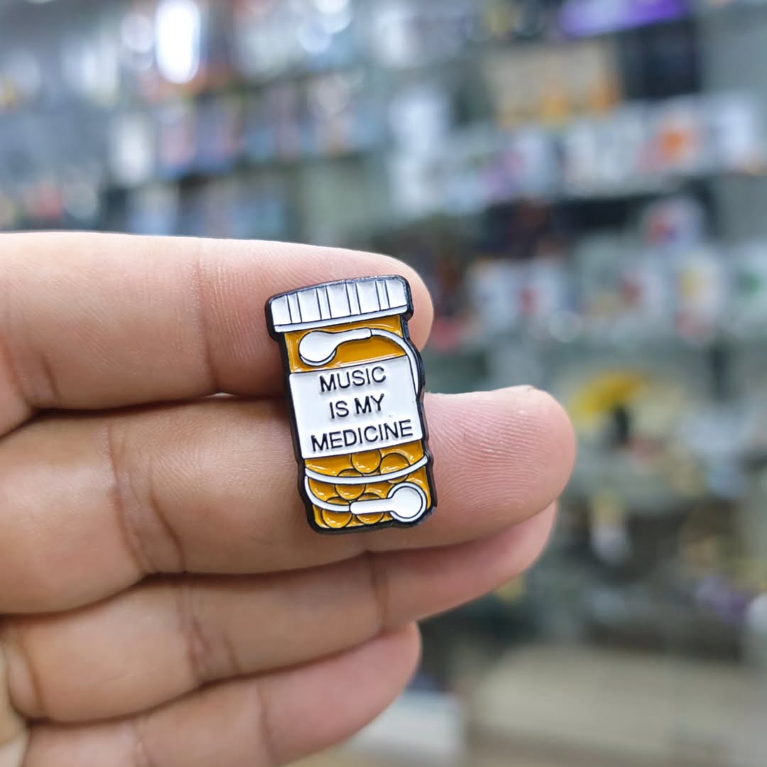 Music Is My Medicine Medical Pins - alternate view