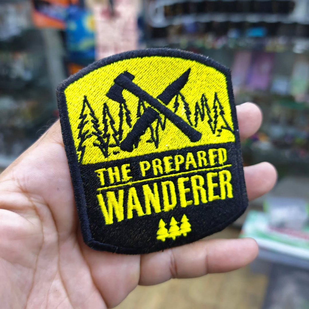 Embroidered Patch The Prepared Wanderer 80 x 95 MM - alternate view