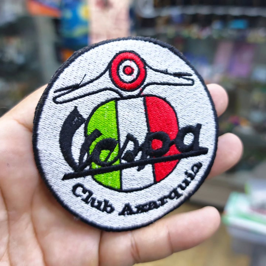 Embroidered Patch Vespa Italy 85 x 85 MM - alternate view
