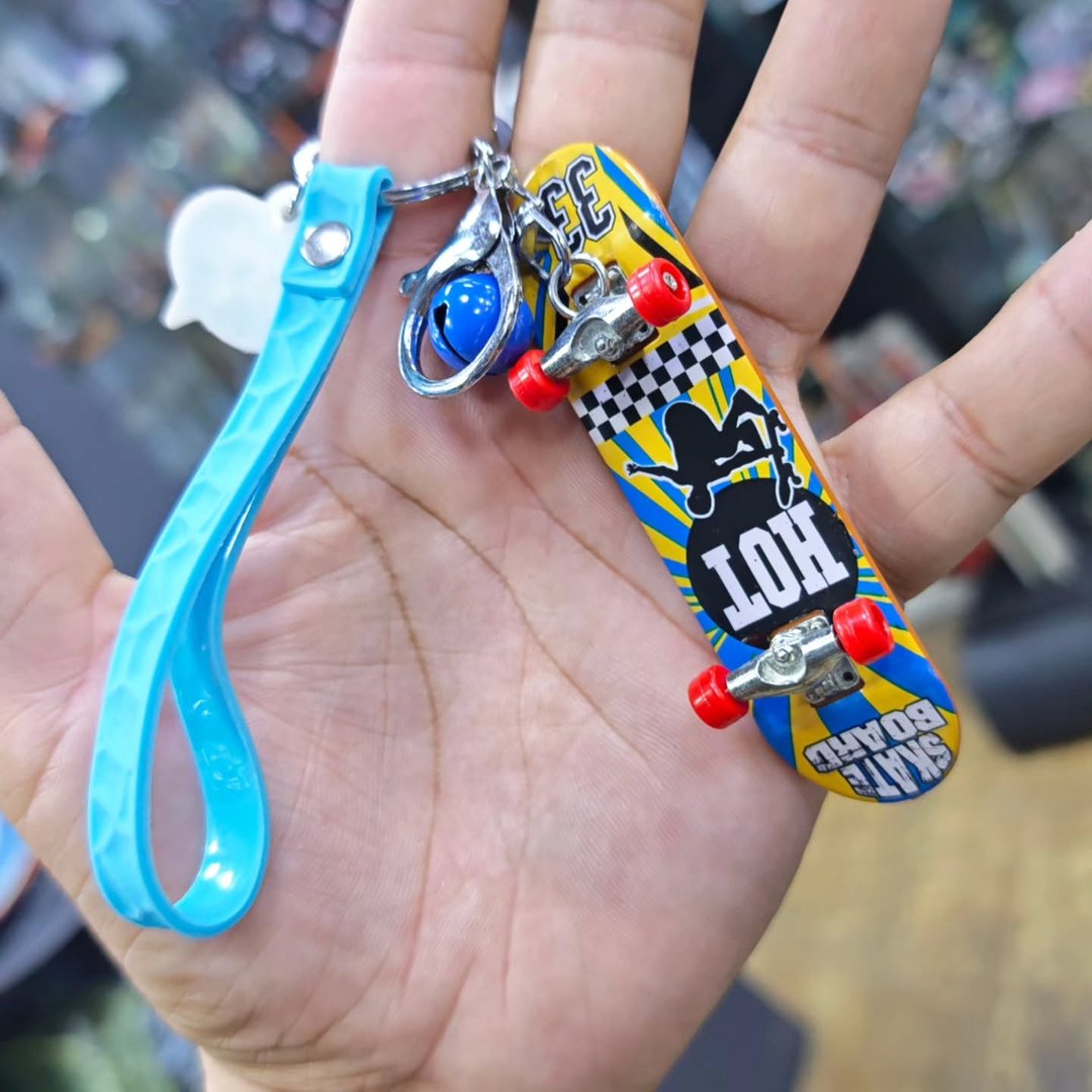 Skateboard Keychain - alternate view