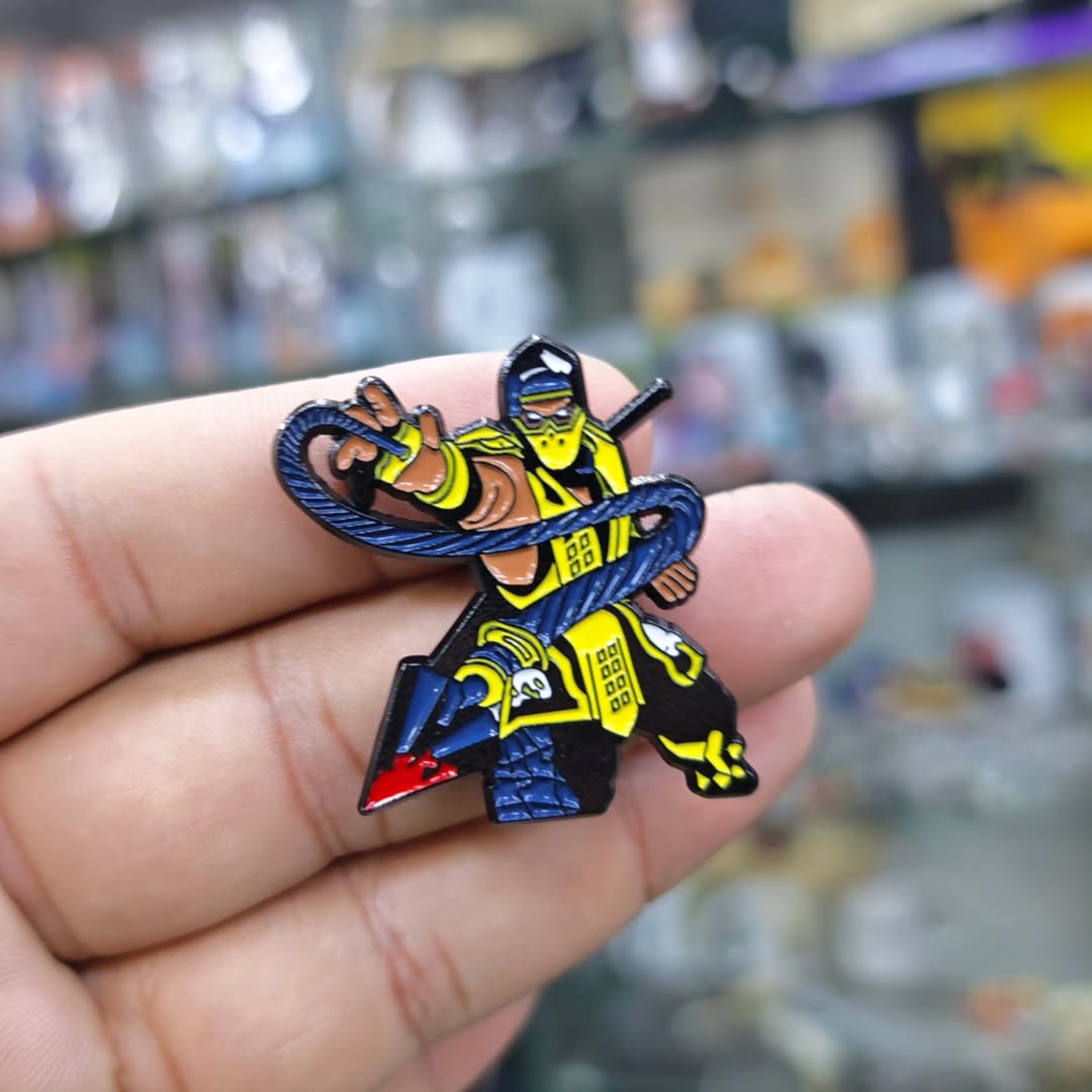 Mortal Kombat Scorpion Gaming Pins - alternate view