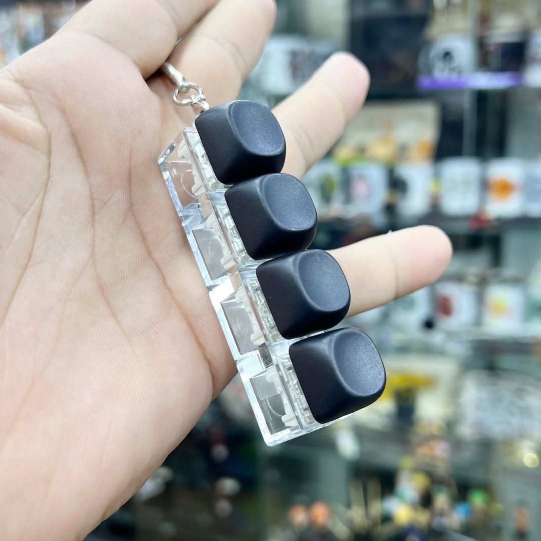 Anti-Stress Keyboard Keychain - alternate view