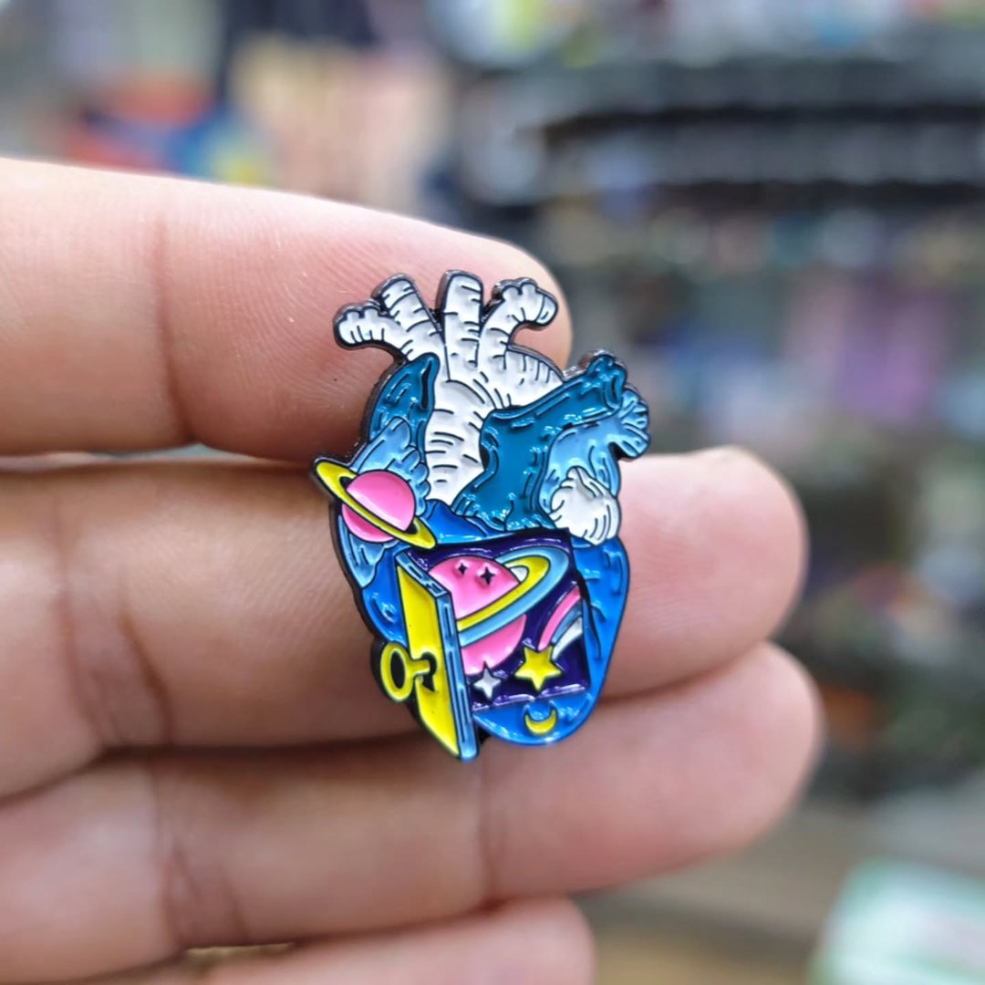 Heart Pins - alternate view