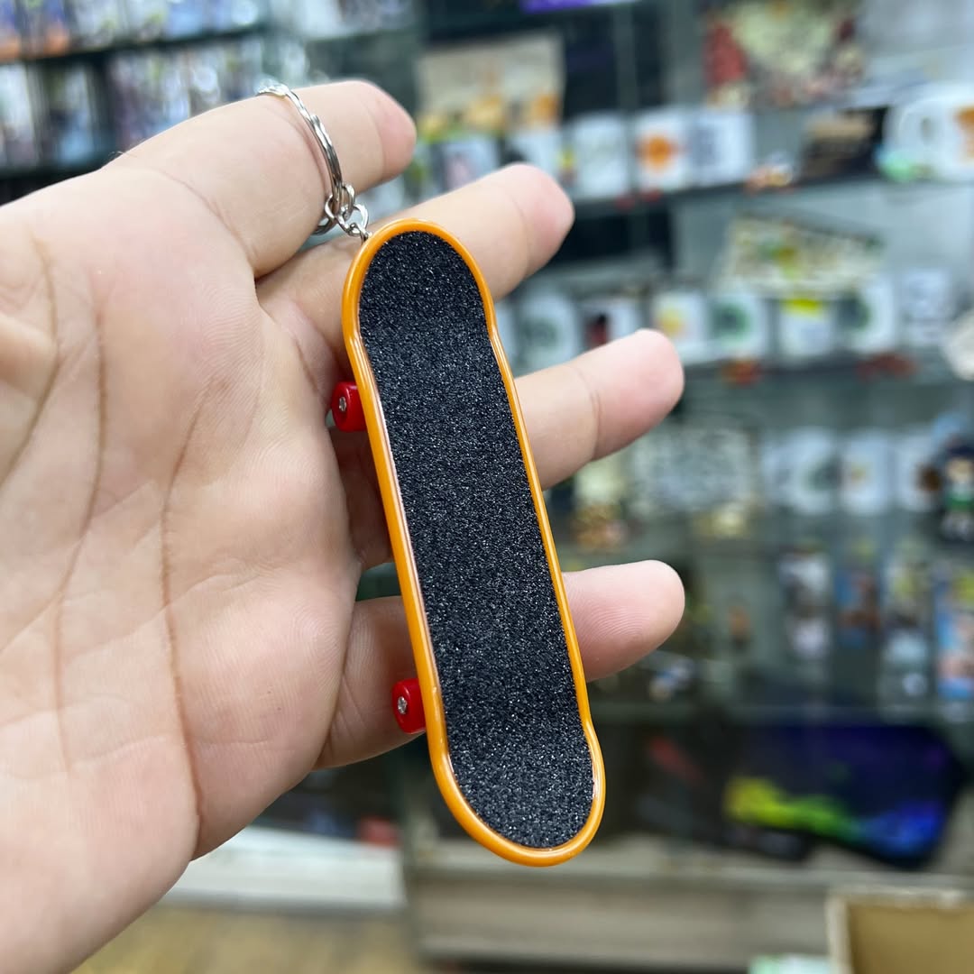 Skateboard Keychain - alternate view