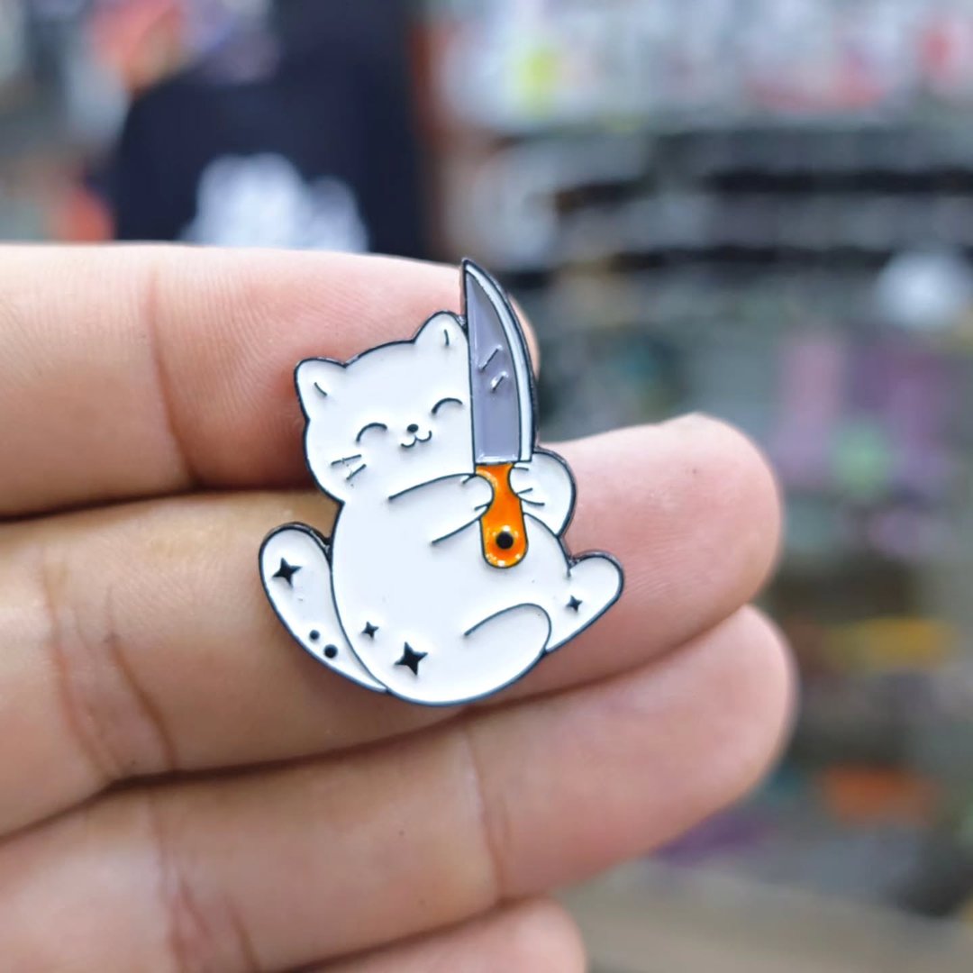 Cat Slayer Pins - alternate view