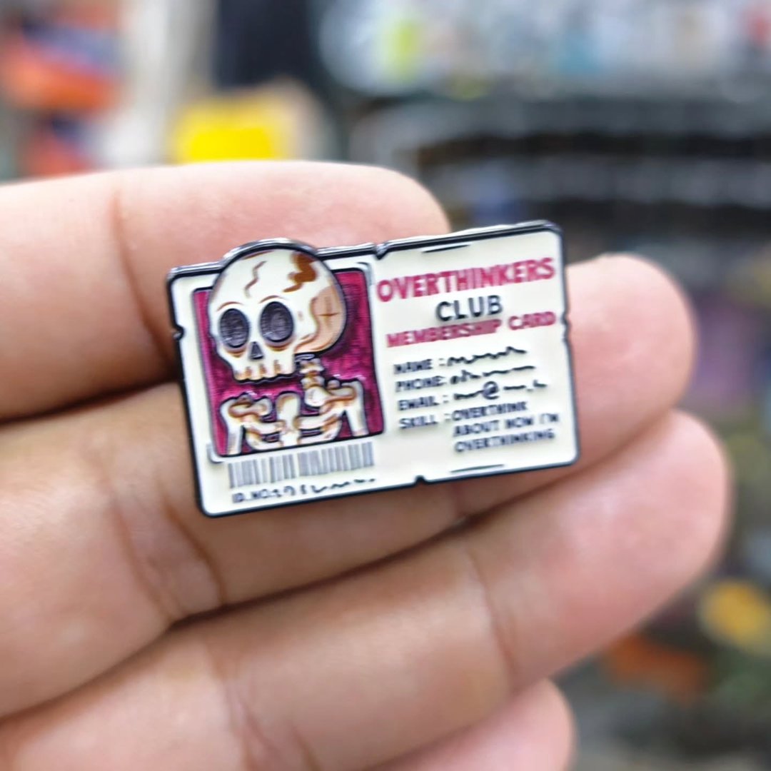 Overthinkers Club Pins - alternate view