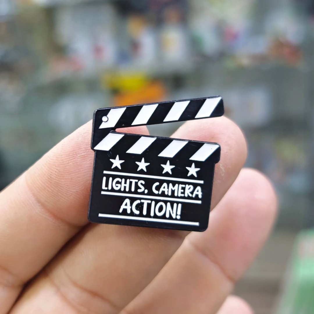 Lights Camera Action Pins - alternate view