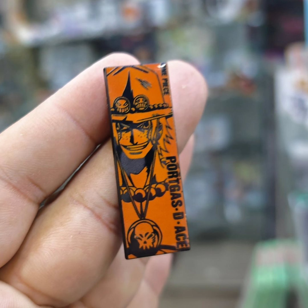 One Piece Ace Pins - alternate view