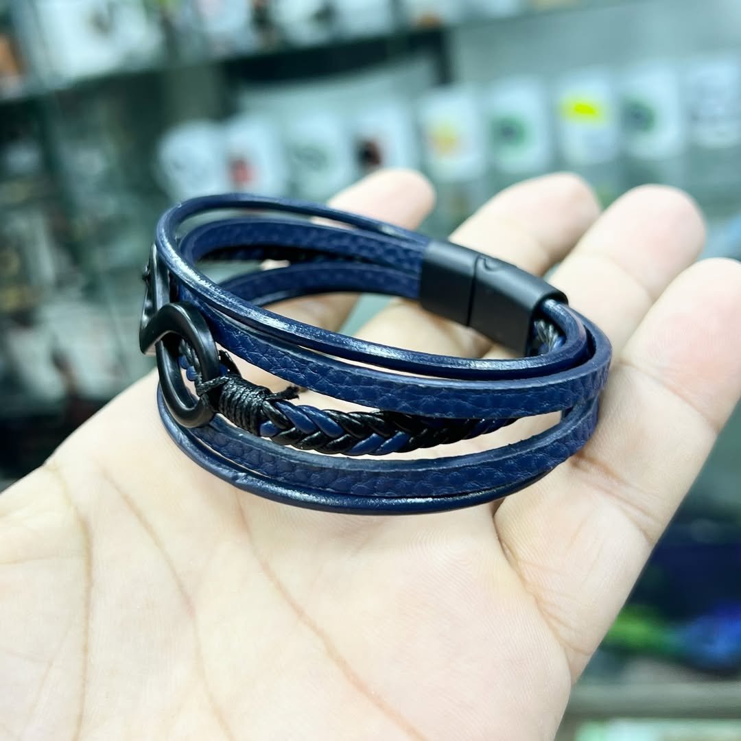 Infinity Bracelet Blue #58 - alternate view