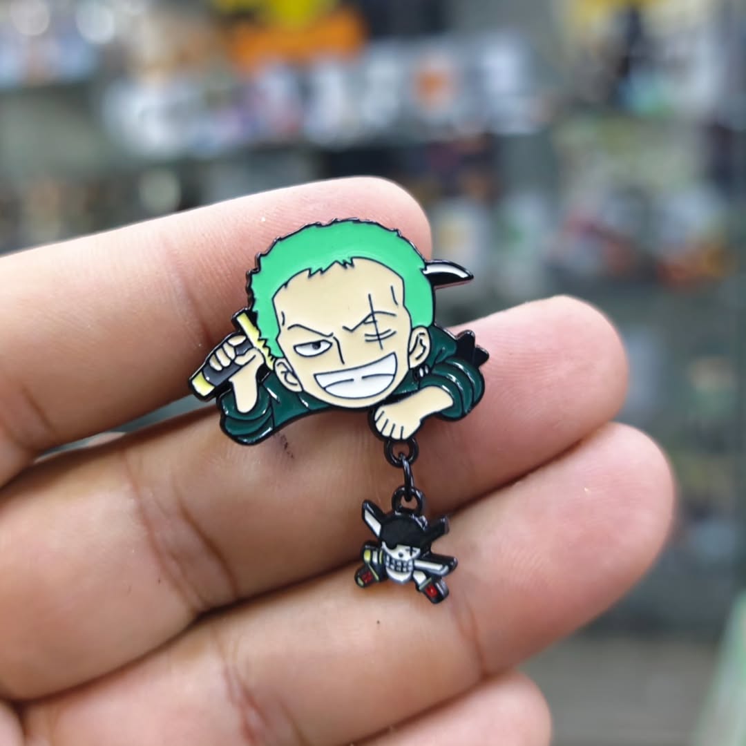 One Piece Zoro Pins - alternate view