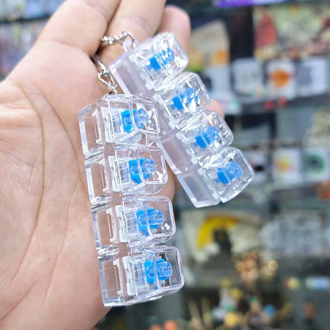 Anti Stress Keyboard Keychain - alternate view