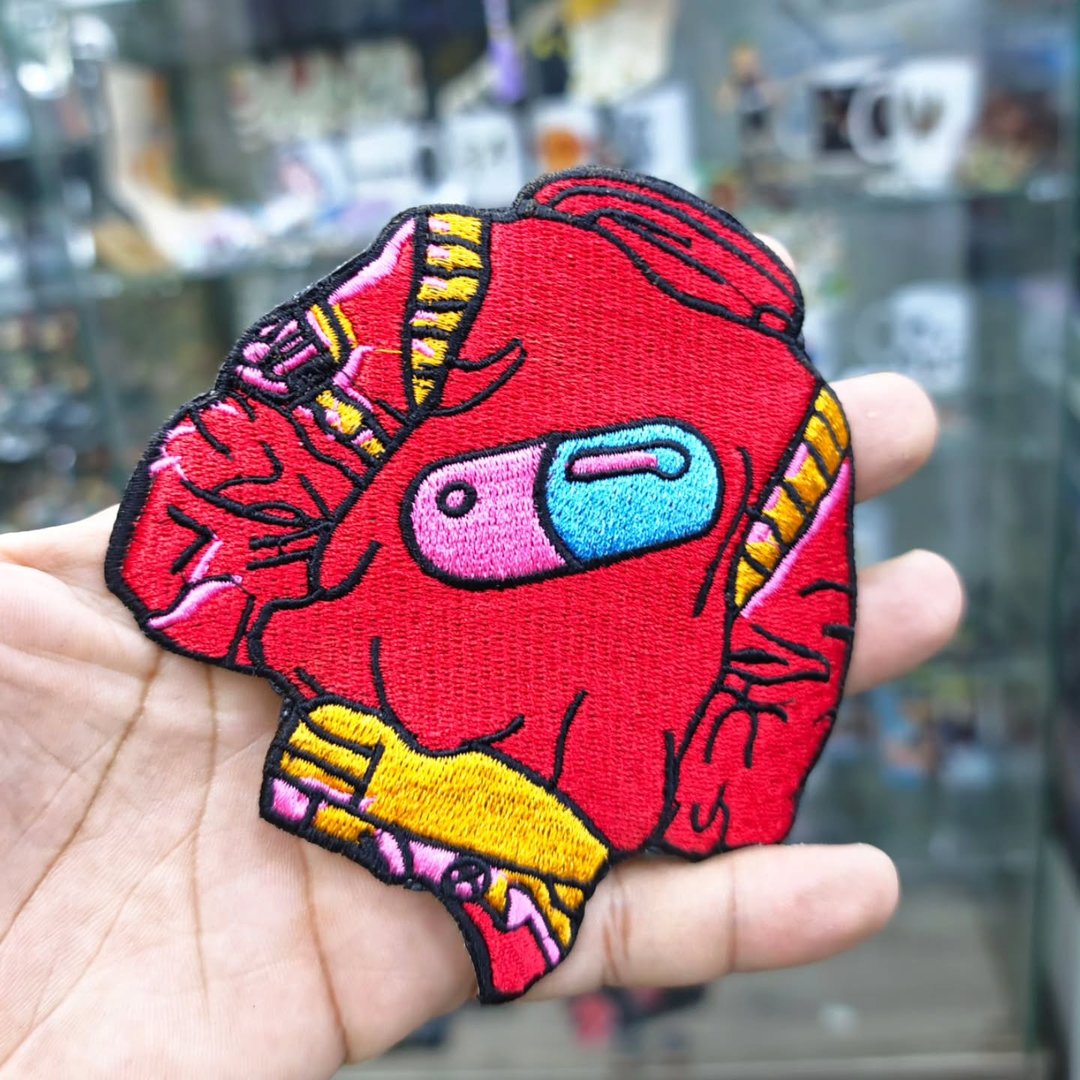 Embroidered Patch Gilet Red 110 x 115 MM - alternate view