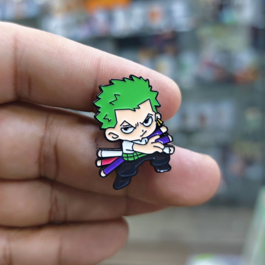 One Piece Zoro Pins - alternate view