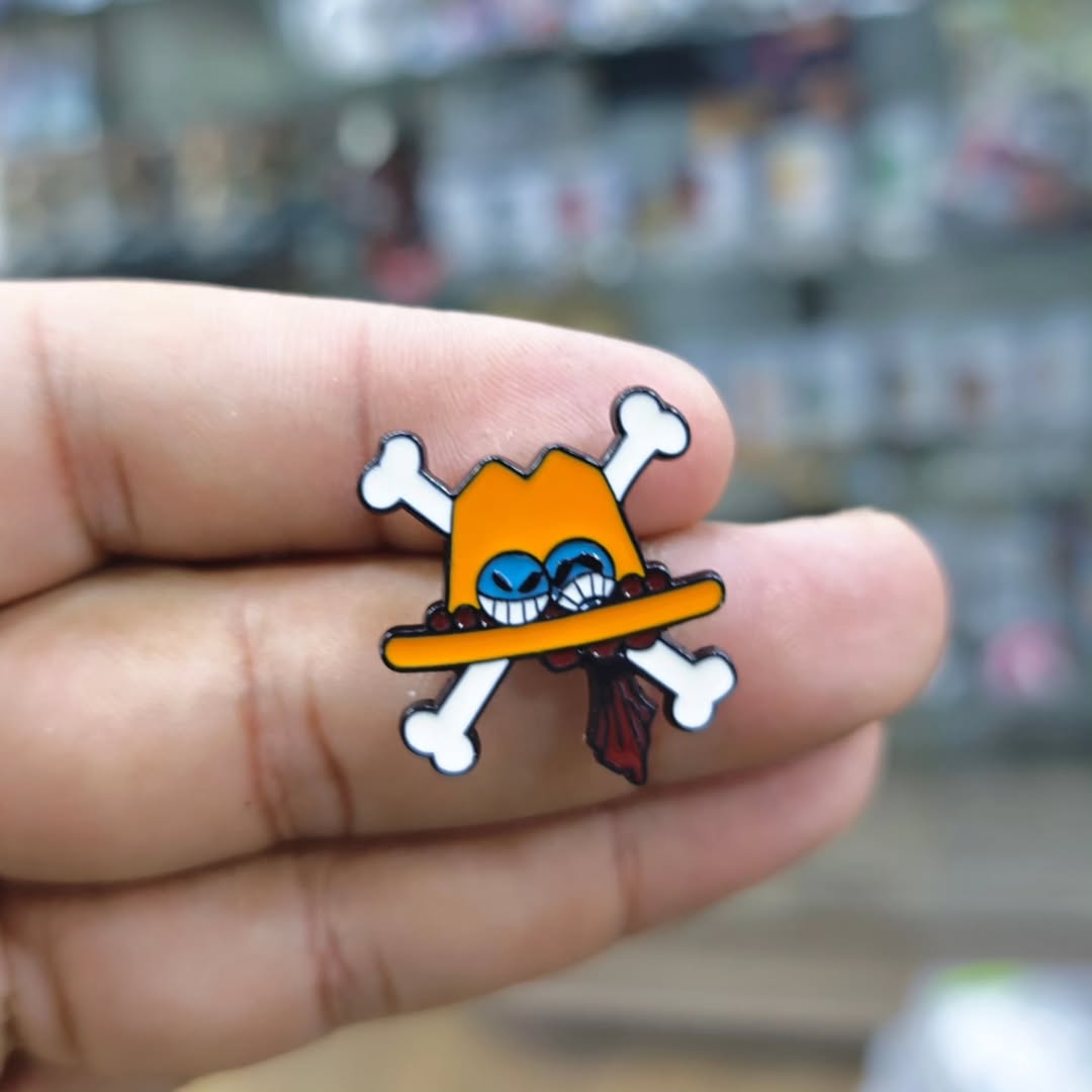 One Piece Ace Pins - alternate view