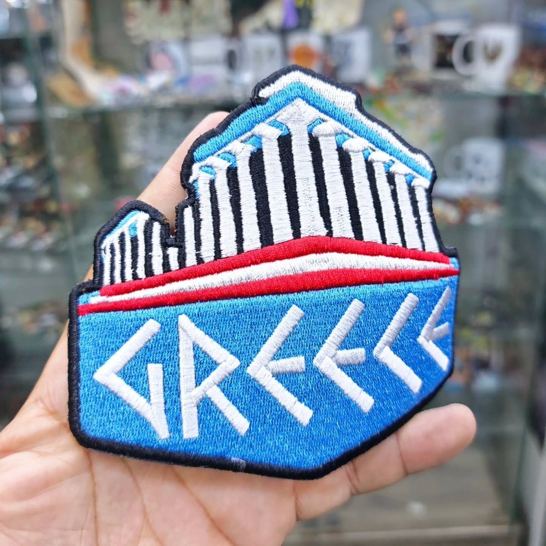 Embroidered Patch Greece Museum 125 x 130 MM - alternate view