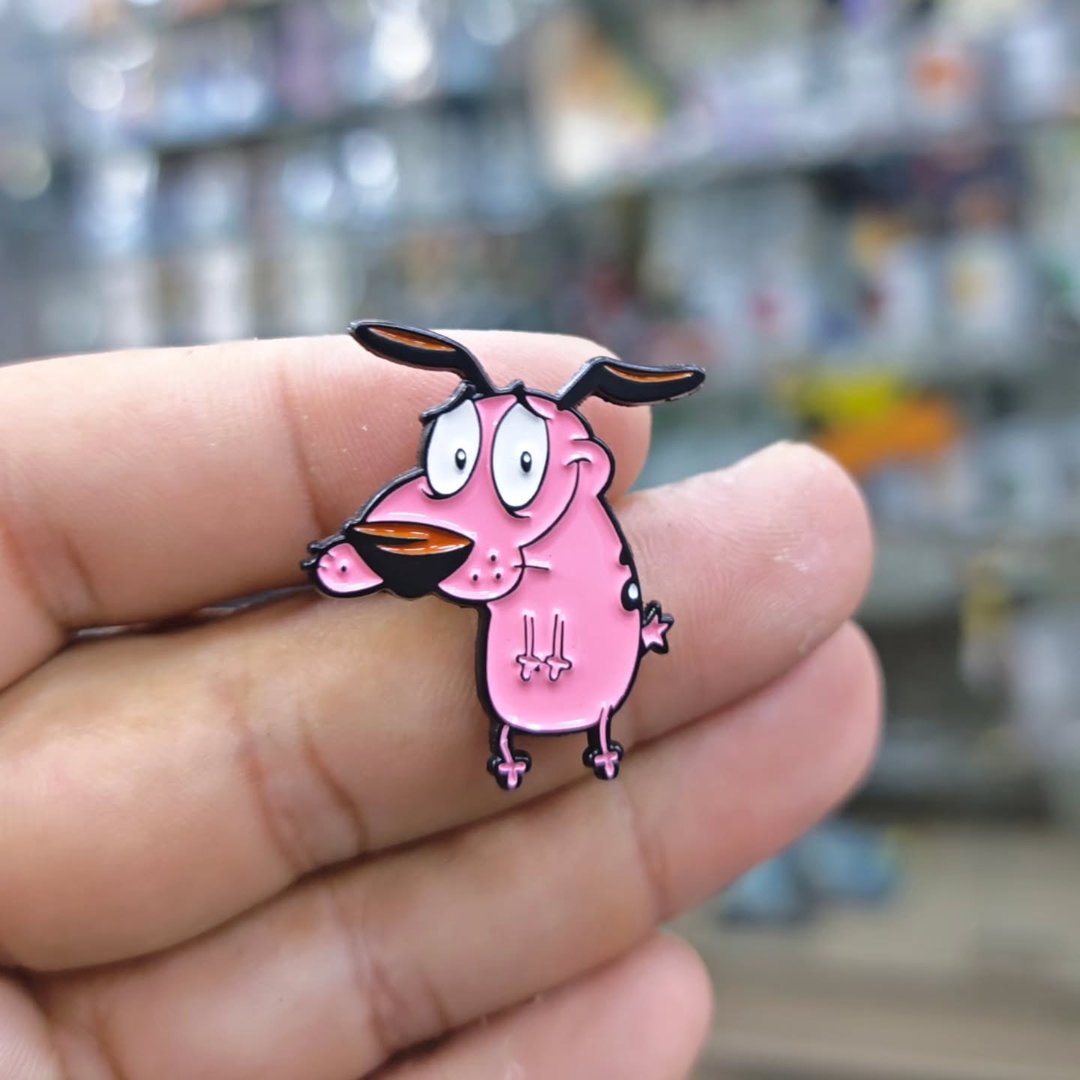 Cowardly Dog Pins - alternate view