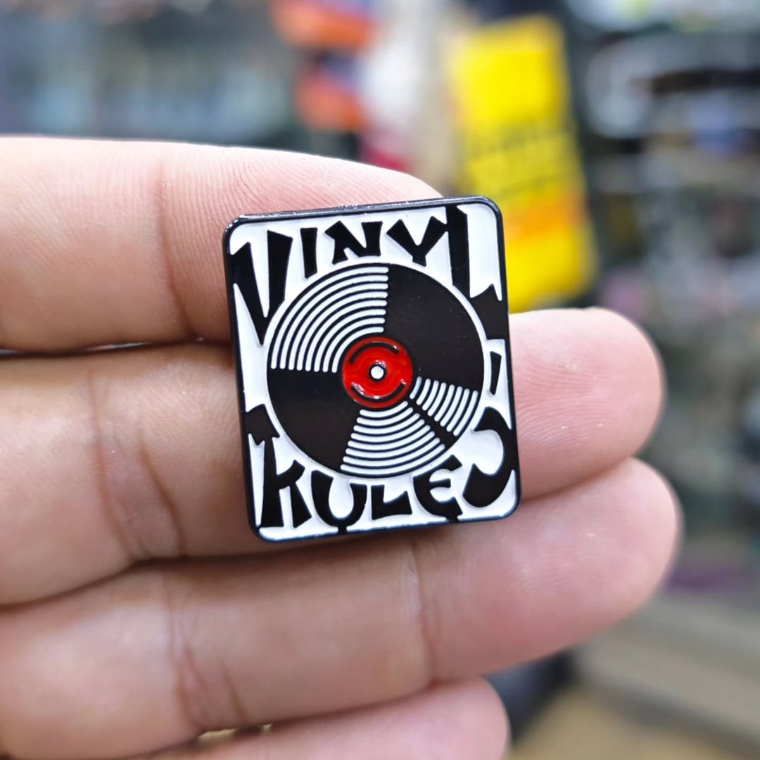 Vinyl Disk Pins - alternate view