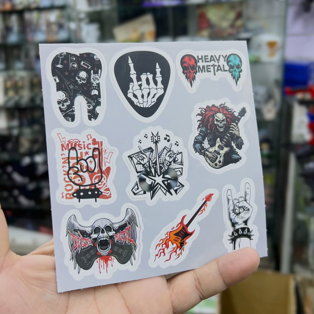 Pack 54 Rock Band Metal Stickers - alternate view