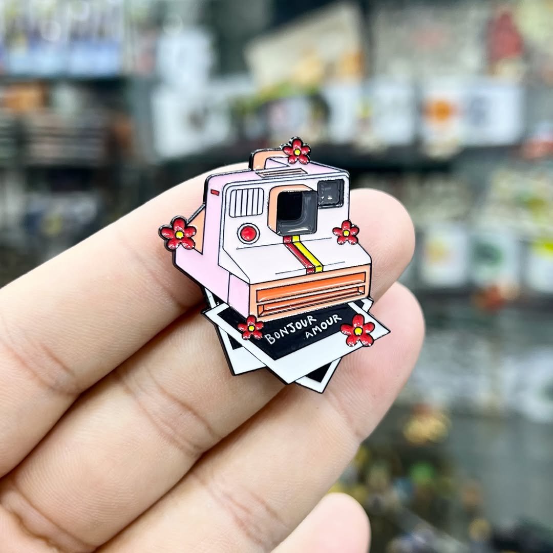 Polaroid Camera Pins - alternate view