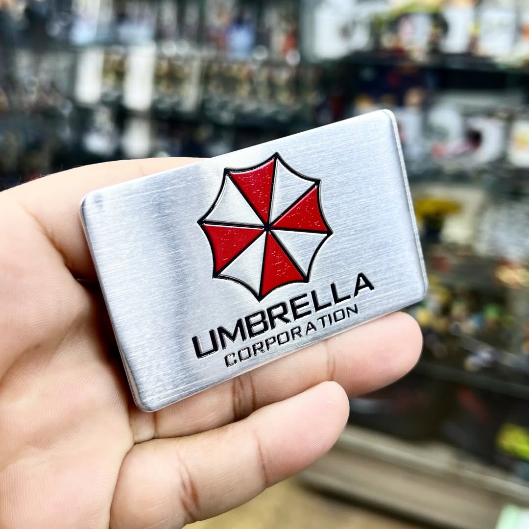 Resident Evil Umbrella Aluminum Stickers - alternate view