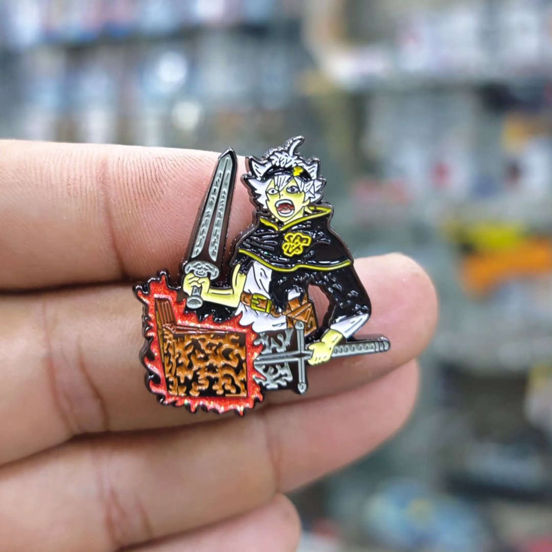 Black Clover Pins - alternate view