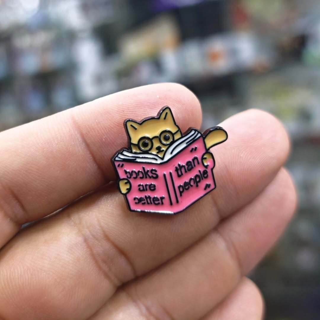 Books Are Better Than People Pins - alternate view