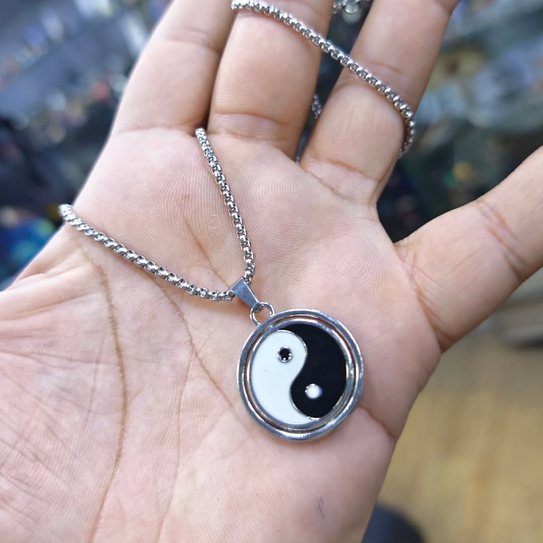 Yin Yang Necklace - alternate view