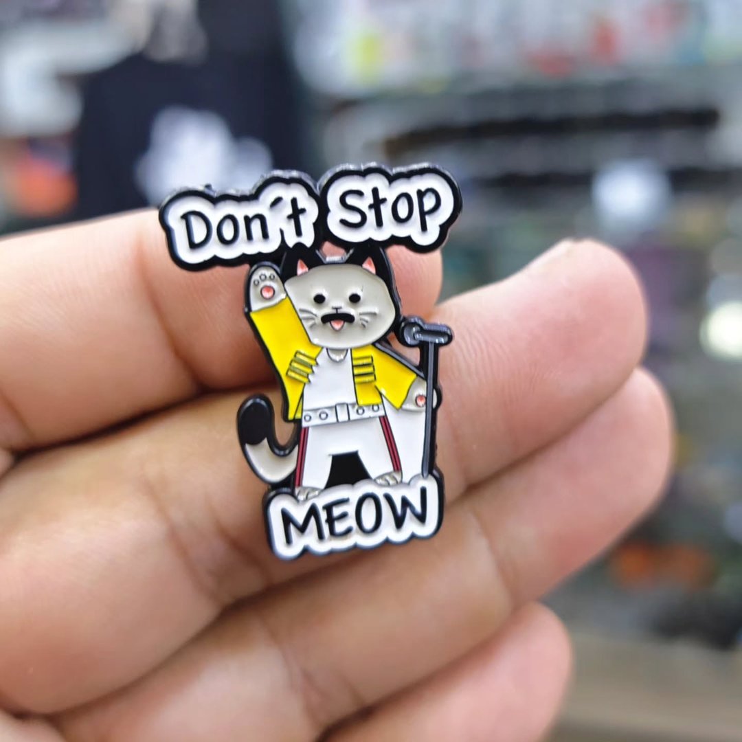 Dont Stop Meow Pins - alternate view