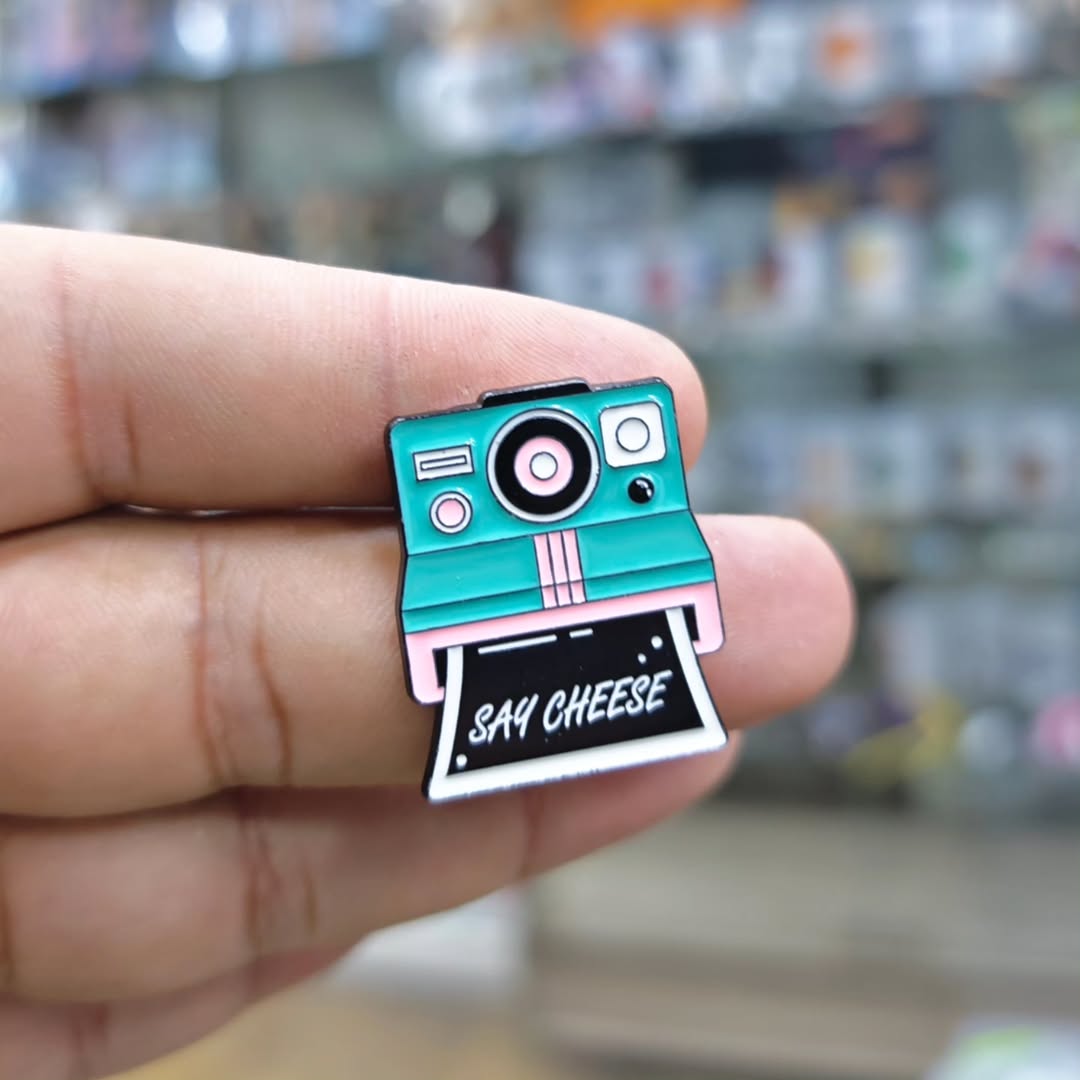 Polaroid Camera Say Cheese Pins - alternate view