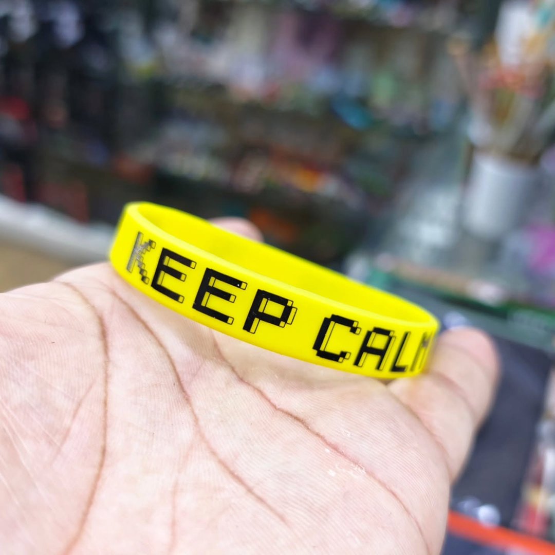 Keep Calm Tetris Silicone Bracelet - alternate view