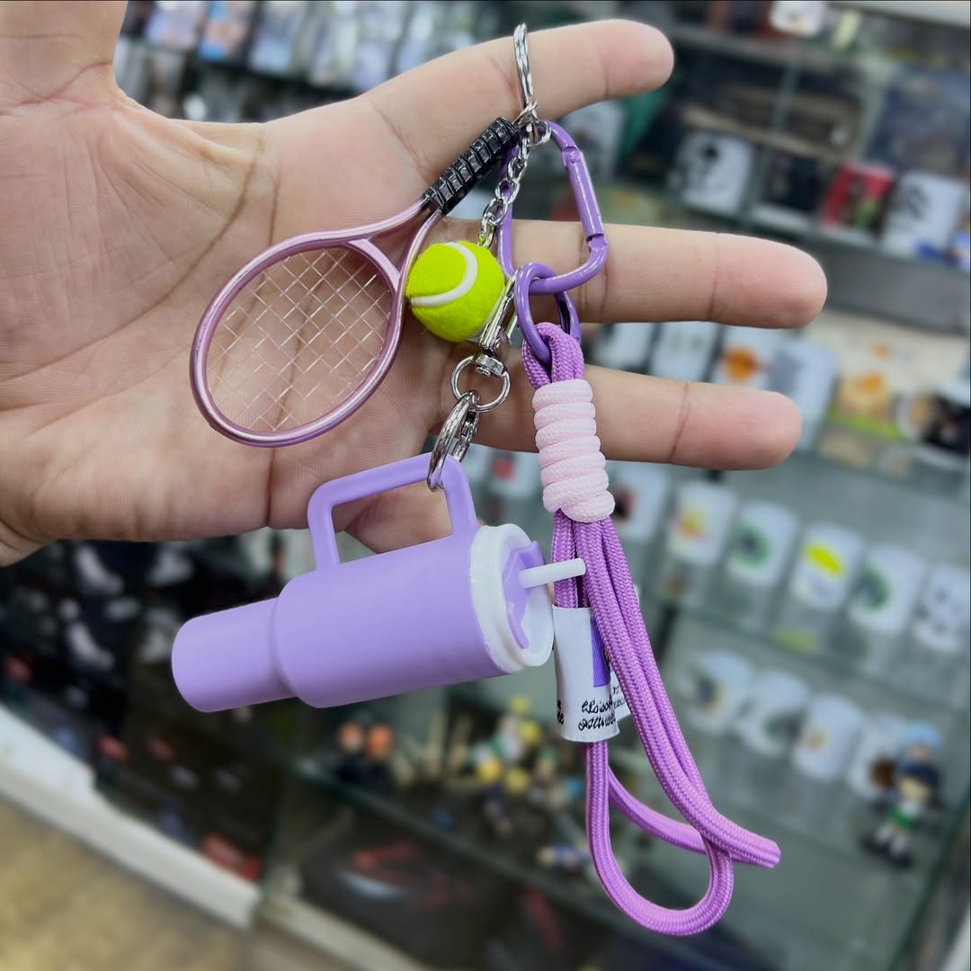 Tennis Keychain #89 - alternate view