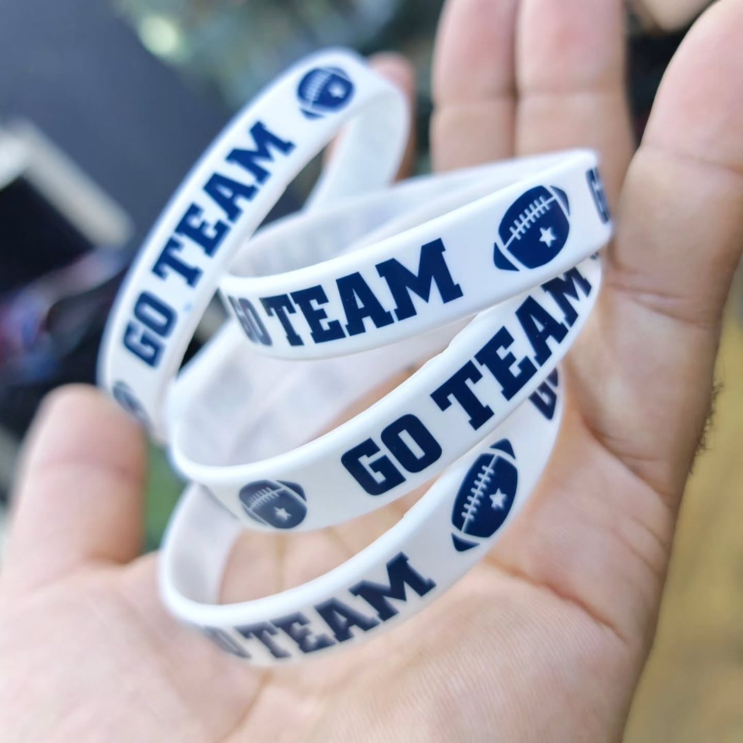 Go Team American Football Silicone Bracelet - alternate view