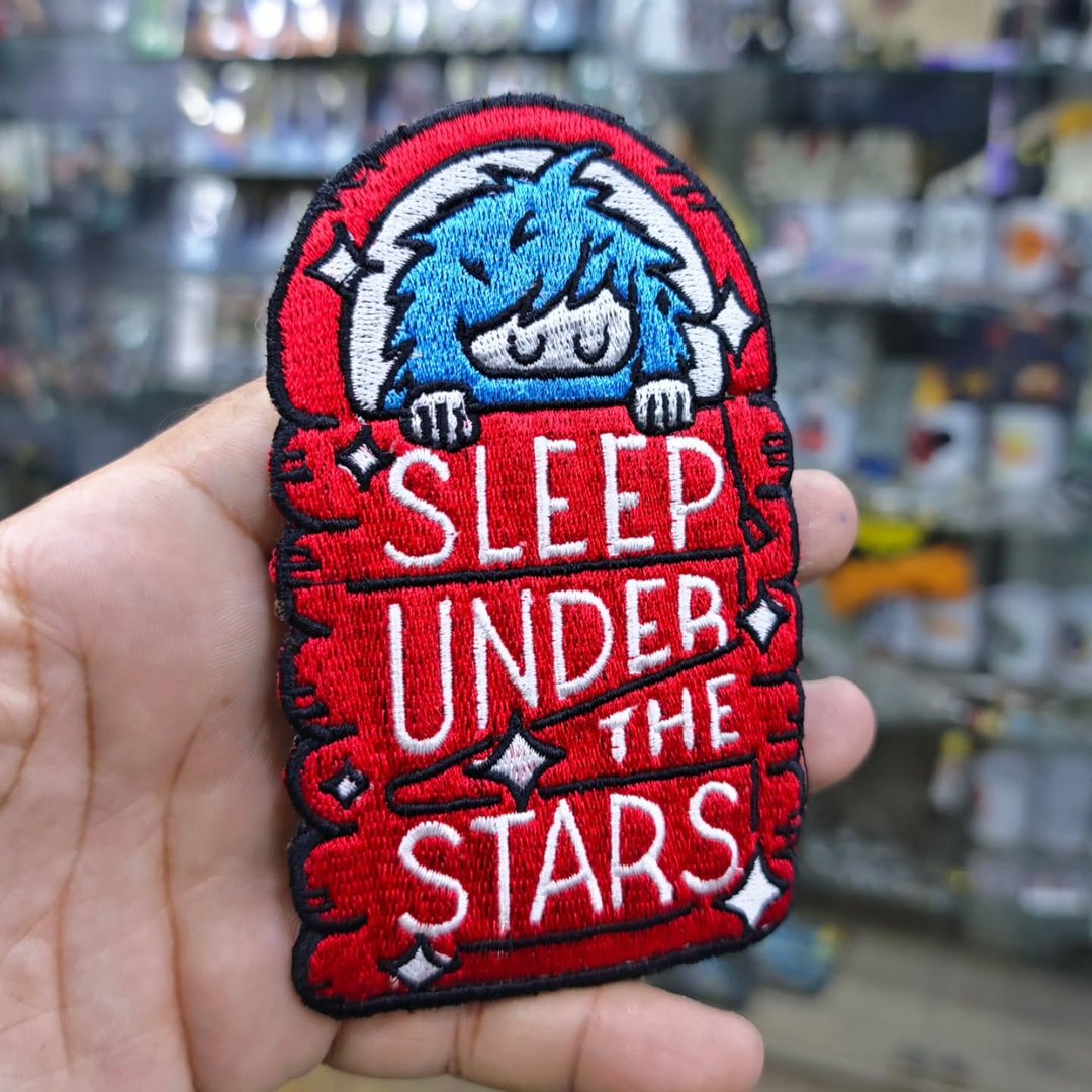 Embroidered Patch Sleep Under The Stars Travel 125 x 75 MM - alternate view