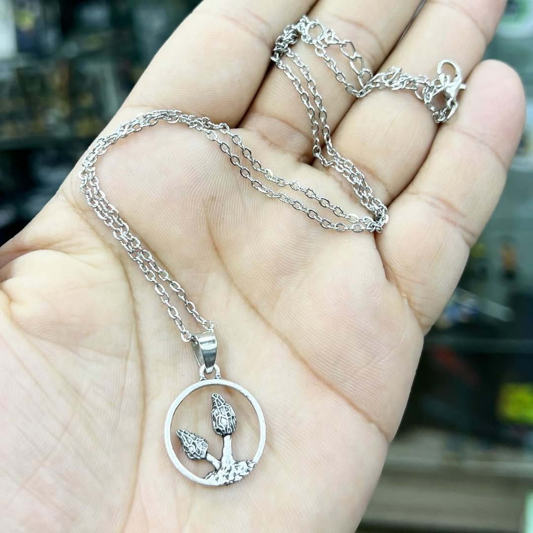 Mushroom Necklace #86 - alternate view