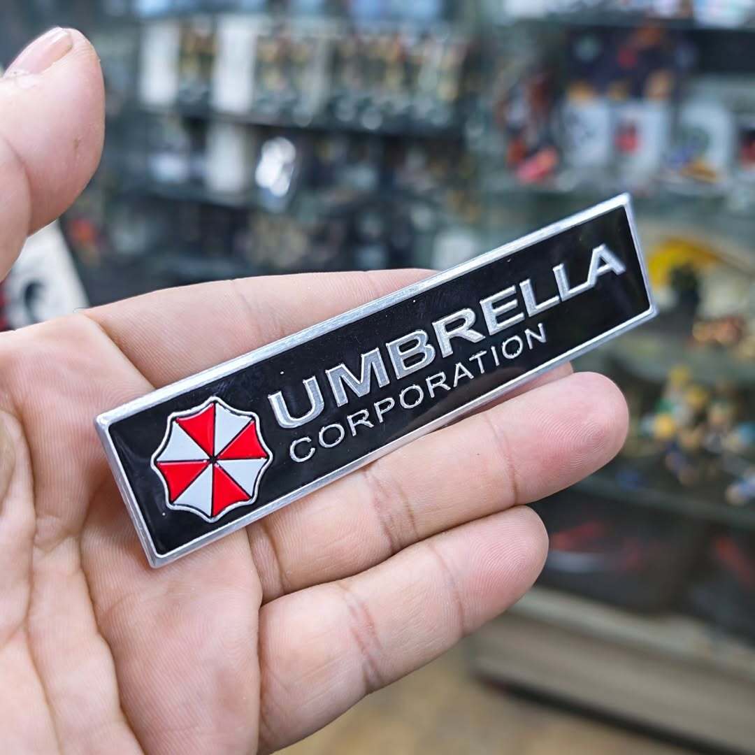 Resident Evil Umbrella Aluminum Stickers #208 - alternate view