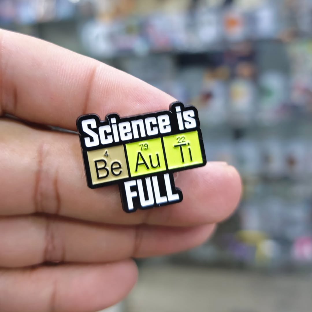 Science Is Beautiful Pins - alternate view
