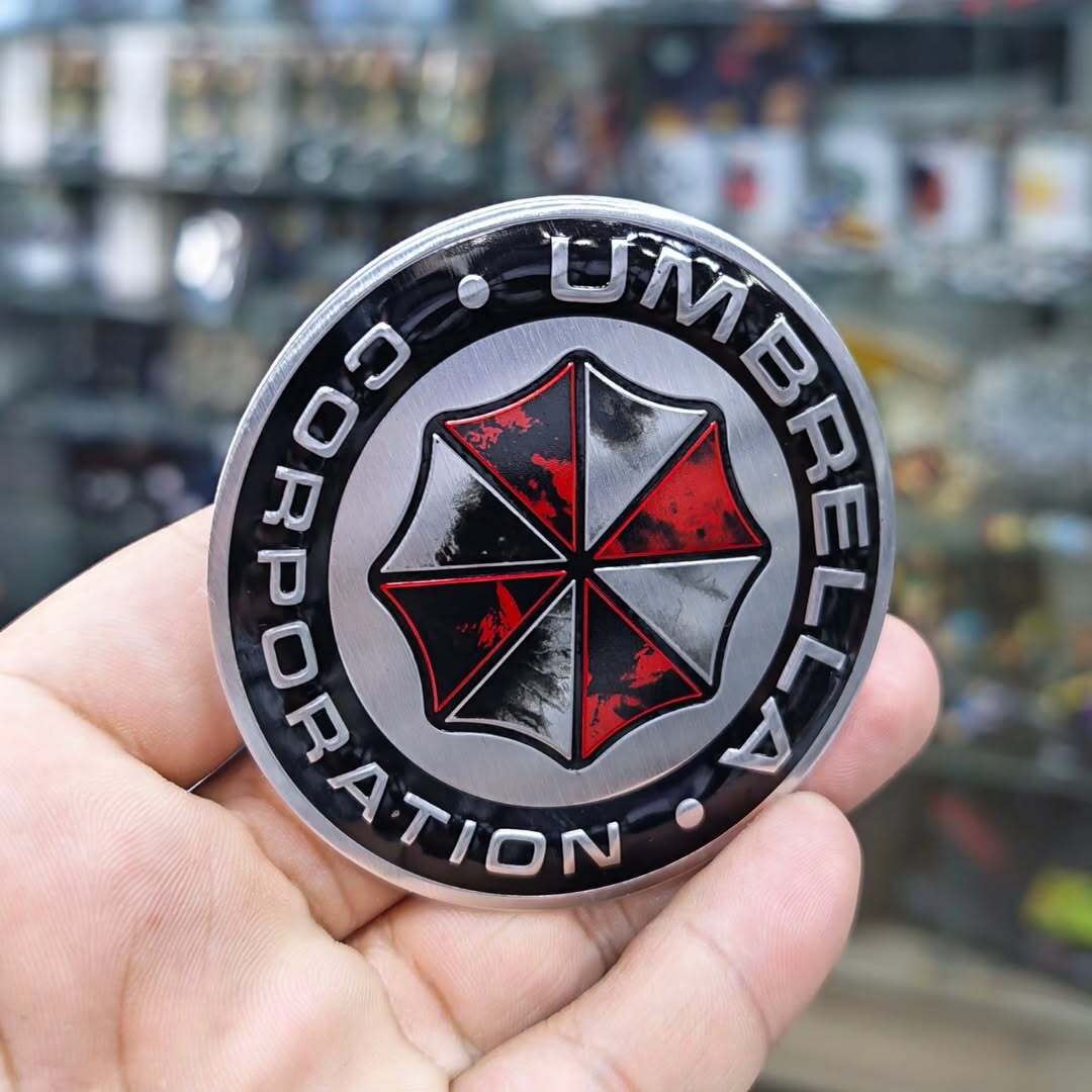 Resident Evil Umbrella Aluminum Stickers - alternate view