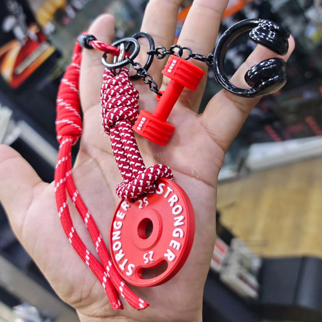 Bodybuilding Keychain - alternate view