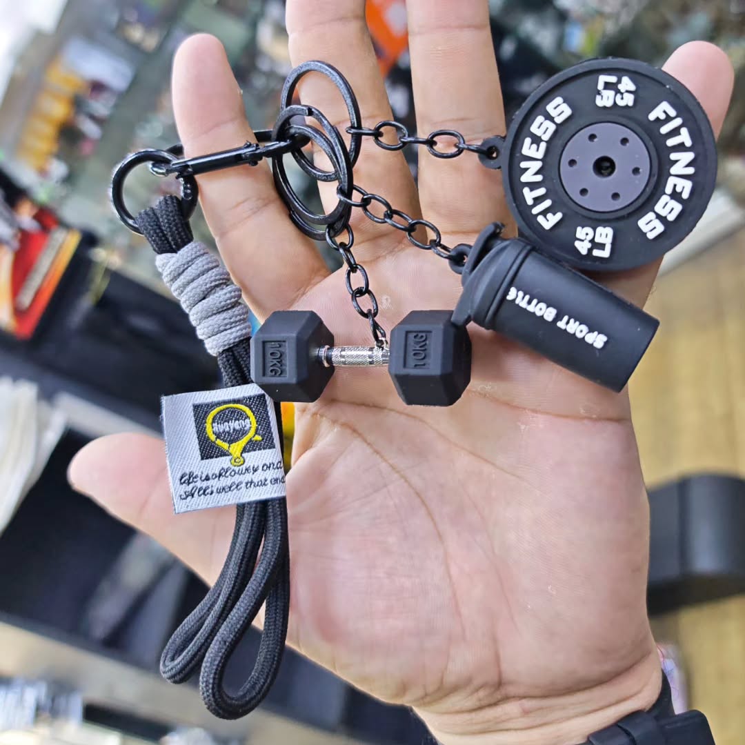 Bodybuilding Keychain - alternate view